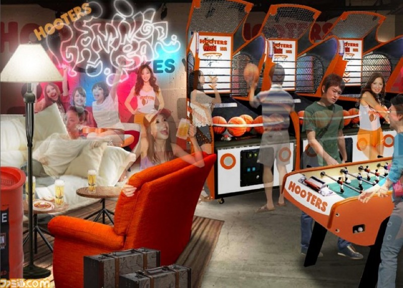 Illustration for article titled Hooters and Namco Are Opening a New Arcade in Tokyo